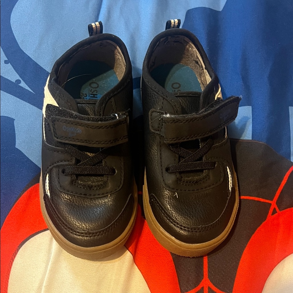 OshKosh B'gosh Black and Brown Kids Sneakers